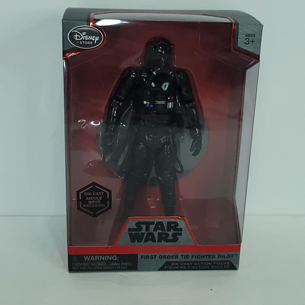 First Order Tie Fighter Pilot Elite Series Die Cast Action Fig Star Wars Disney